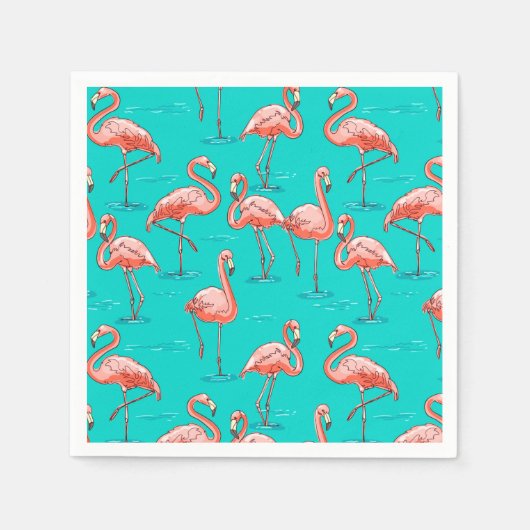 Serviette En Papier Tropical (Devant)