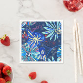 Serviette En Papier tropical Abstrait (En situation)