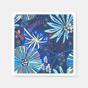 Serviette En Papier tropical Abstrait