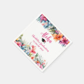 Serviette En Papier Tropical Aloha Luau Graduation 2024 (Coin)