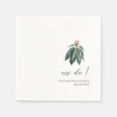 Serviette En Papier Tropical Botanical Custom Wedding (Devant)