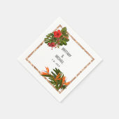 Serviette En Papier Tropical Breeze Mariage personnalisé Napkin (Coin)