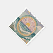 Serviette En Papier Tropical Celestial Shore (Coin)