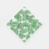 Serviette En Papier Tropical Green Palm Feuille Summer Art Motif (Coin)