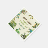 Serviette En Papier Tropical Jungle Reptile Anniversaire de enfant Par (Coin)