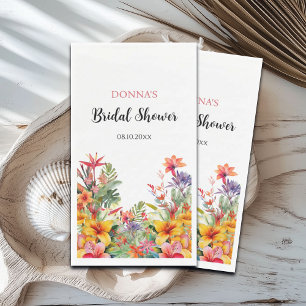 Serviette En Papier Tropical Luau Fête de Mariage Hawaïenne