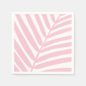 Serviette En Papier Tropical Palm Leaf Baby Rose (Devant)