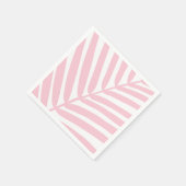 Serviette En Papier Tropical Palm Leaf Baby Rose (Coin)