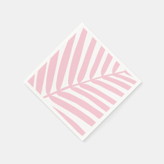 Serviette En Papier Tropical Palm Leaf Baby Rose (Coin)