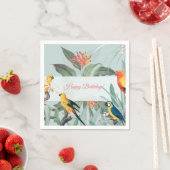 Serviette En Papier Tropical personnalisé (En situation)