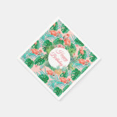 Serviette En Papier Tropical personnalisé (Coin)