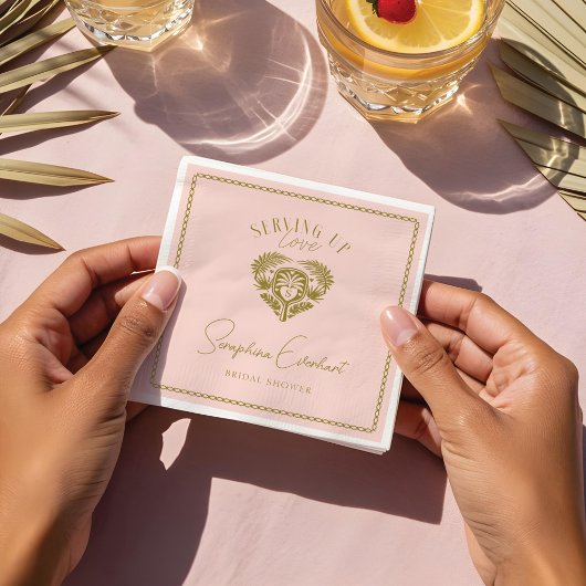 Serviette En Papier Tropical Rétro Arbre à Palmes Cadeau de Mariage Pi