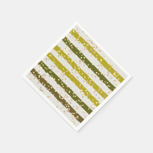 Serviette En Papier Tropical Stripes and Dots (Coin)