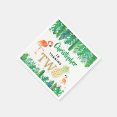 Serviette En Papier Tropical Summer Beach Luau Boys 2e anniversaire (Coin)