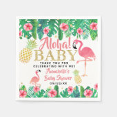 Serviette En Papier Tropical Summer Beach Luau Girls Baby shower (Devant)