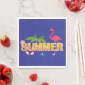 Serviette En Papier Tropical Summer Fun (En situation)