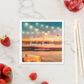 Serviette En Papier Tropical Sunset Beach Mason Jar Mariage (En situation)