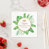 Serviette En Papier Tropical Thème Graduation Party (En situation)