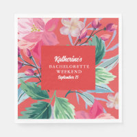 Tropique comme son orange chaud Bachelorette fête