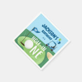 Serviette En Papier Trou Dans Un Garçon De Golf Premier Anniversaire P (Coin)