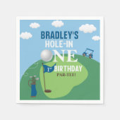 Serviette En Papier Trou en un Golf 1er anniversaire (Devant)
