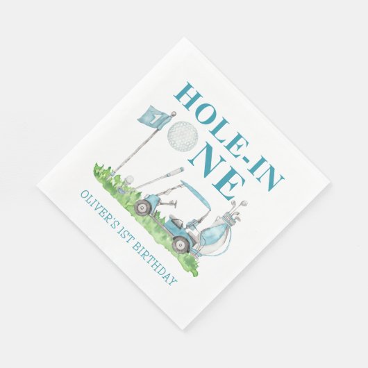 Serviette En Papier Trou en un Golf Par tee Boy 1er anniversaire (Coin)
