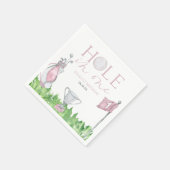Serviette En Papier Trou en un rose Golf 1er anniversaire (Coin)