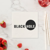 Serviette En Papier Trou noir (En situation)