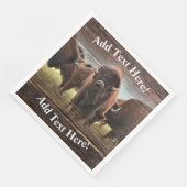 Serviette En Papier Troupeau de buffles (Coin)