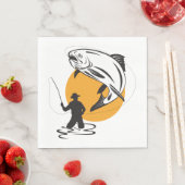 Serviette En Papier Trout fishing (En situation)