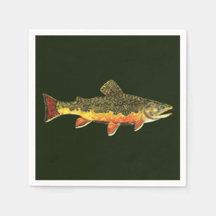 Serviette En Papier Trout fishing