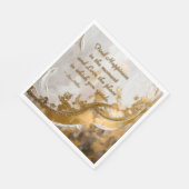 Serviette En Papier Trouvez le Bonheur dans le moment... Citation de L (Coin)