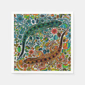 Serviette En Papier Trouvez les geckos (Devant)