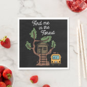Serviette En Papier Trouvez-Moi Dans La Forêt (En situation)