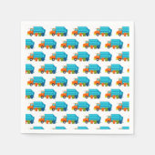 Serviette En Papier Truck and Garbage Can Party (Devant)