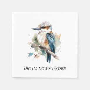 Serviette En Papier True Blue Kookaburra, personnalisé