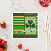 Serviette En Papier True Irish Heart St Patrick's Day PPN01 (En situation)