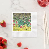 Serviette En Papier Truite arc-en-ciel (En situation)