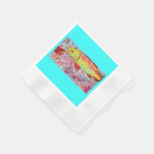 Serviette En Papier truite arc-en-ciel (Coin)