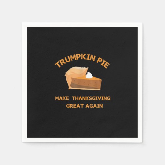 Serviette En Papier Trumkin Pie Rendre Thankesgiving Grand à nouveau (Devant)