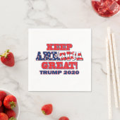 Serviette En Papier Trump 2020 (En situation)