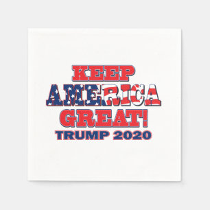 Serviette En Papier Trump 2020