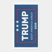 Serviette En Papier Trump 2020 Garder l'Amérique grande (Devant)
