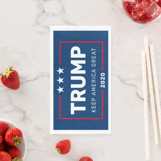 Serviette En Papier Trump 2020 Garder l'Amérique grande (En situation)