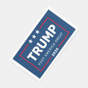 Serviette En Papier Trump 2020 Gardez l'Amérique grande