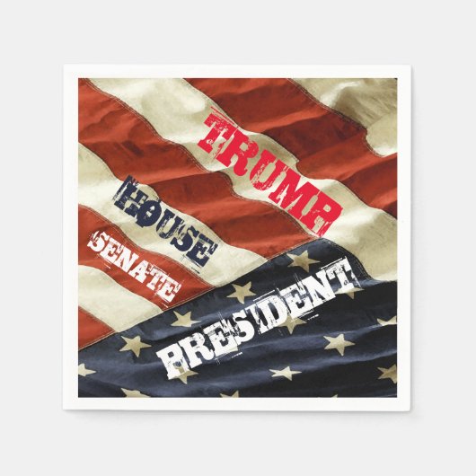 SERVIETTE EN PAPIER TRUMP 2024 (Devant)