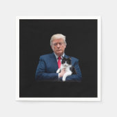Serviette En Papier Trump 2024 Cat MAGA Funny Trump Cat (Devant)
