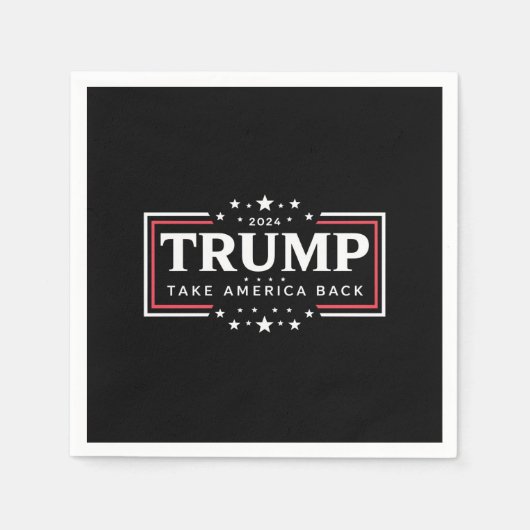 Serviette En Papier Trump 2024 : Reprendre l'Amérique (Devant)