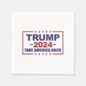 Serviette En Papier Trump 2024 : Reprendre l'Amérique (Devant)