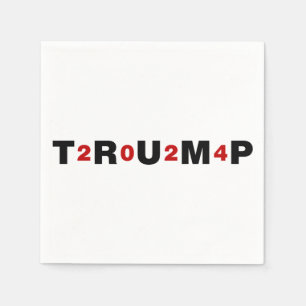 Serviette En Papier Trump 2024 Rouge